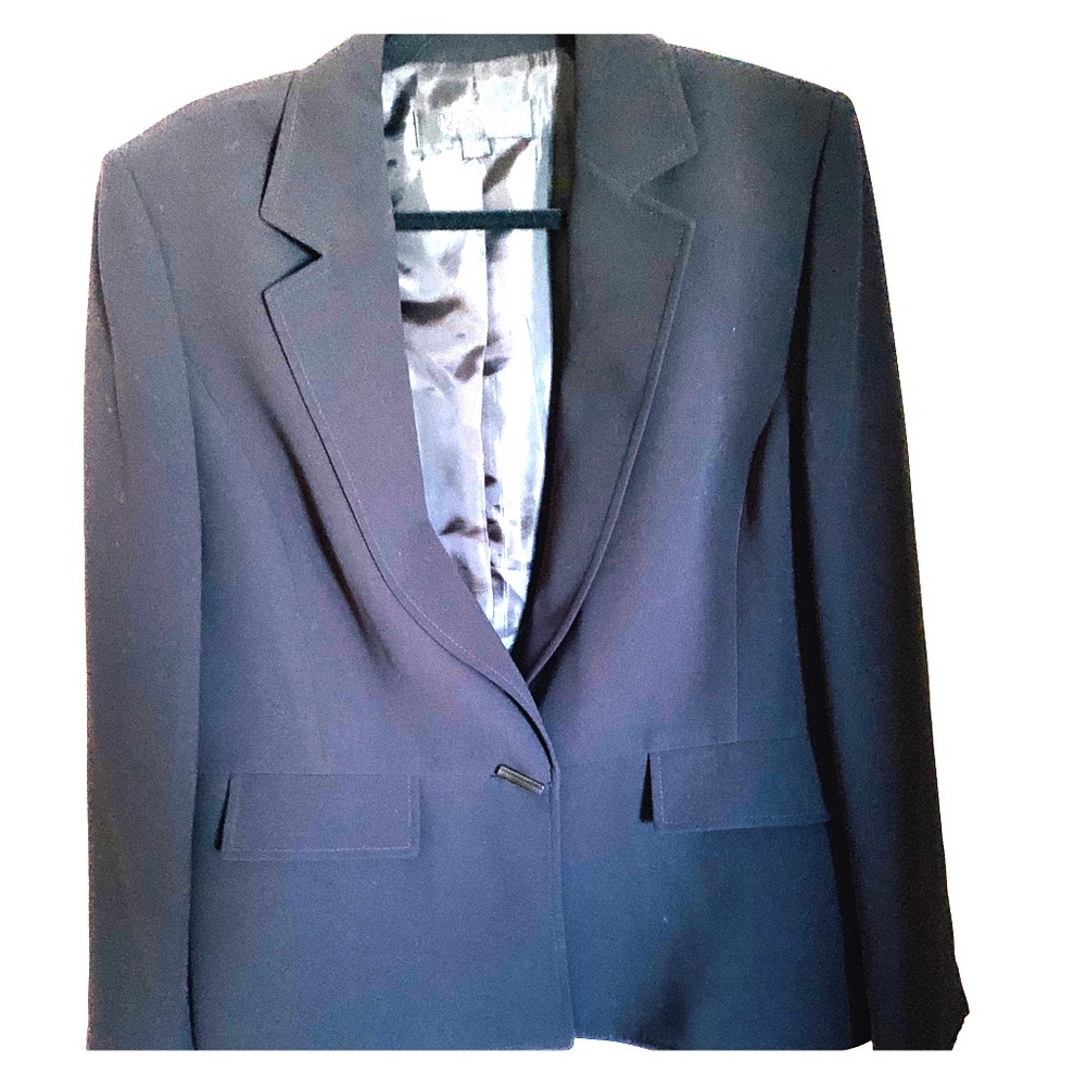 Kasper lined women’s suit jacket - black sz 14
